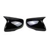 For Ford Edge 2015- Car Rearview Side Mirror Cover Wing Cap Exterior Door Housing Shell Trim ABS Carbon Fiber/Gloss Black
