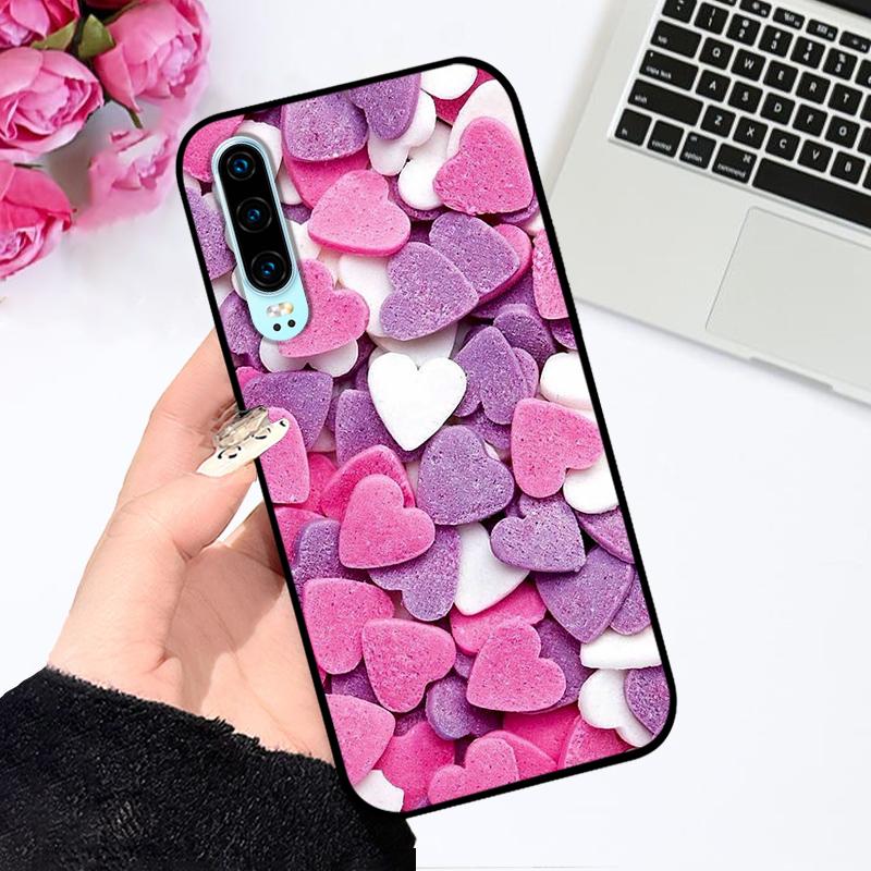 For Huawei P30 Pro Case P 30 Fashion Painted TPU Silicone Soft Phone Cover For Huawei P30 lite Coque Bumper Nova 4e Funda Capa