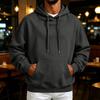 Men's Retro Hoodie Loose Fit Casual Pullover Sweatshirt for Fall Winter