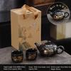 ZISIZ Dragon & Phoenix Color-Changing Ceramic Kung Fu Tea Set