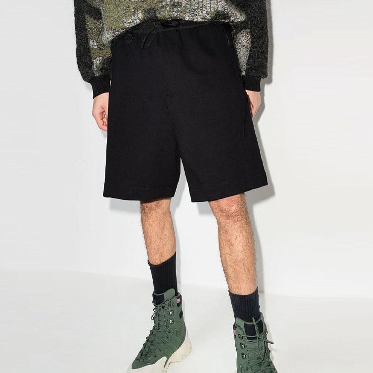 Y-3 FW21 Knee-Length Sports Shorts Men Shorts Black HB6315