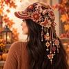 Sunflower Lattice Baseball Cap Breathable Hollow Out Adjustable Unisex Summer Sun Hat Floral Butterfly Yellow Orange Green