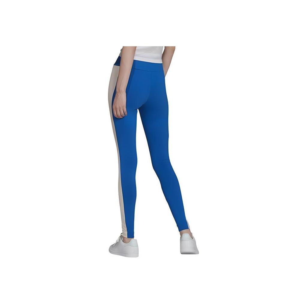 Adidas Originals Retro Luxury Leggings Color Block High Waist Slim Fit Leggings Women leggings Blue HL0025