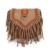 Bohemian Tassel Messenger Bag Sen Series Women'S Bag Newest Fashion Retro Shoulder Frosted Messenger Bag Women Leather