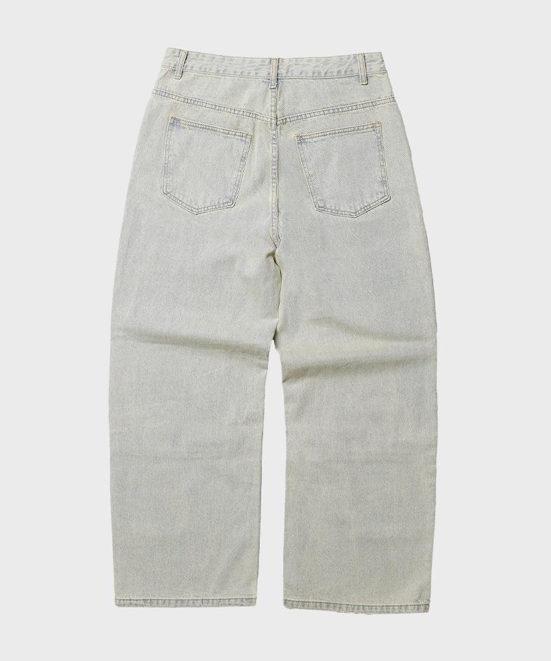ARTISTWEAR [2Colors] Vintage Washed Double Knee Denim Pants
