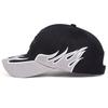 Duck Tongue Cap Streetwear Flame Embroidery Racing Baseball Hat