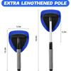 Extendable Windshield Cleaner With Rotating Head And 6 Microfiber Pad For Most Vehicle Type