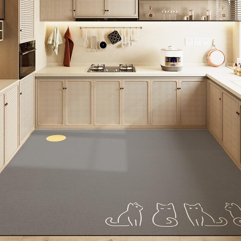 Kitchen Carpet Water-absorbing Quick-drying Non-slip Floor Mat American Retro Style Rug Large Area Home Decoration Foot Mats