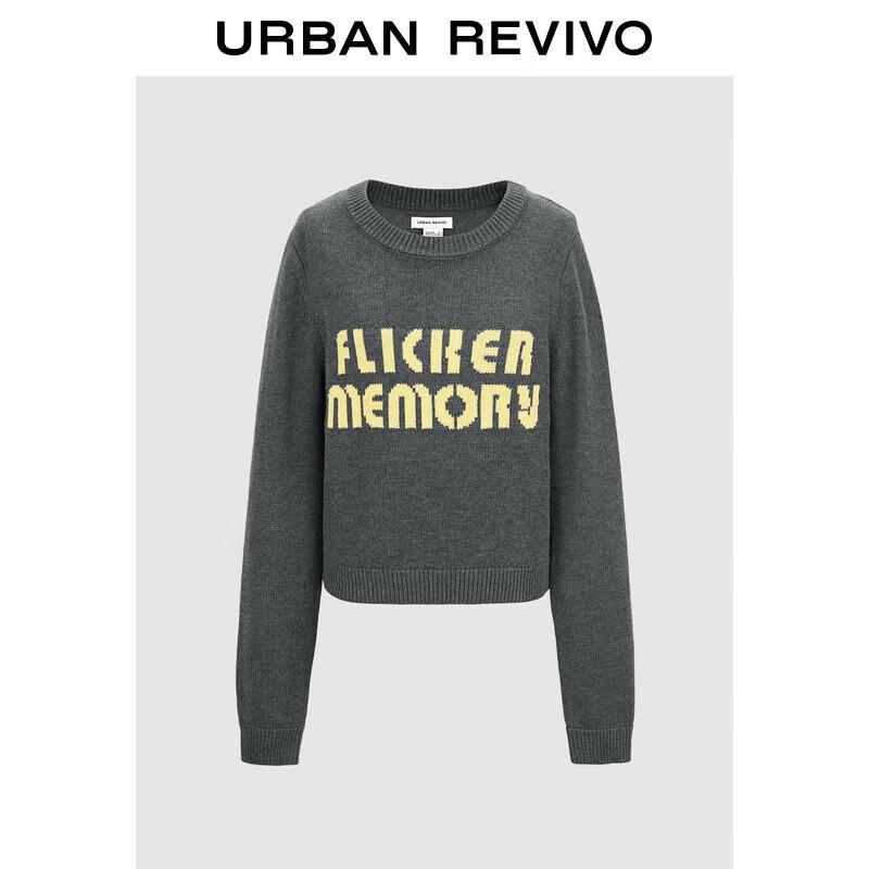 

UR 2024 Winter Women s Contrast Jacquard Knit Sweater XS