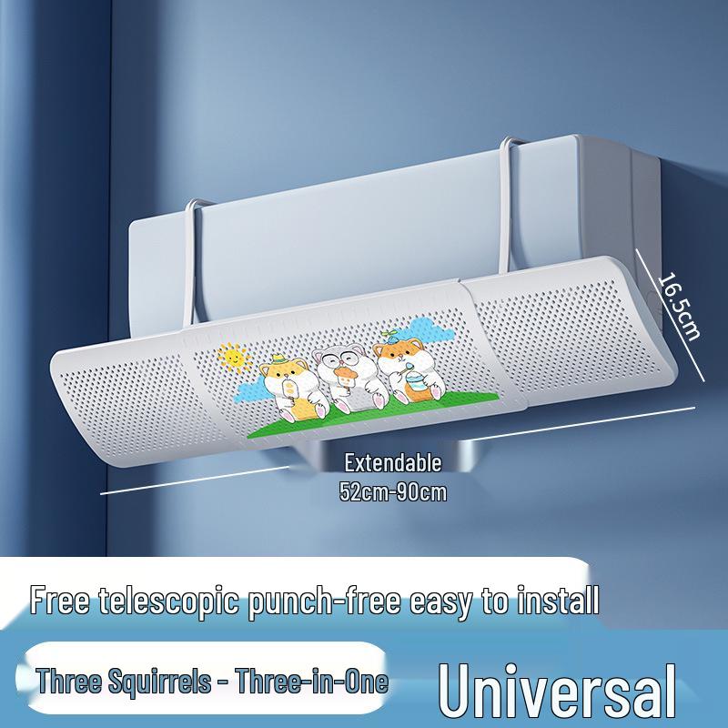 Retractable Air Conditioner Wind Deflector - Universal Wall-Mounted Anti-Direct Draft Baffle