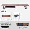 Computer Monitor Riser with Storage Tray