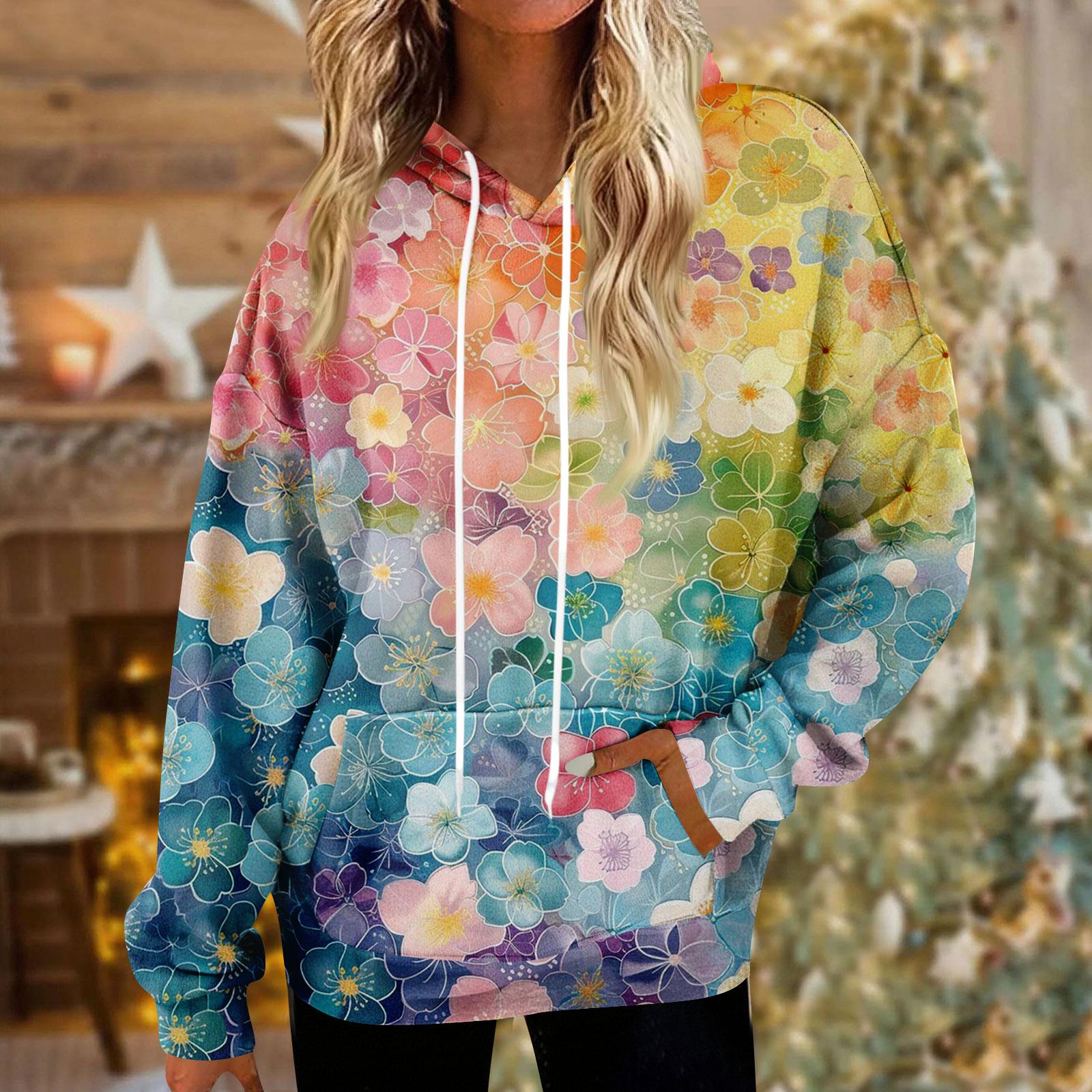 

Толстовки для женщин оверсайз зимние плюшевые милые свитшоты пуловер модная осенне-зимняя одежда L