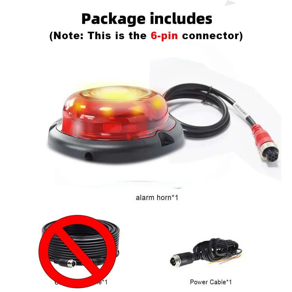 

Blind Spot Radar BSD Sound and Light Alarm Speaker Fit for Forklift Truck Bus Car Pedestrians Detection Alert Backup Cam Monitor