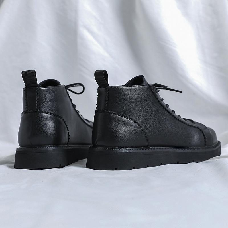 Botas Martin de talla grande, botas de moda juvenil para la temporada 45, botas de cuero para hombre de peluquero D13-R