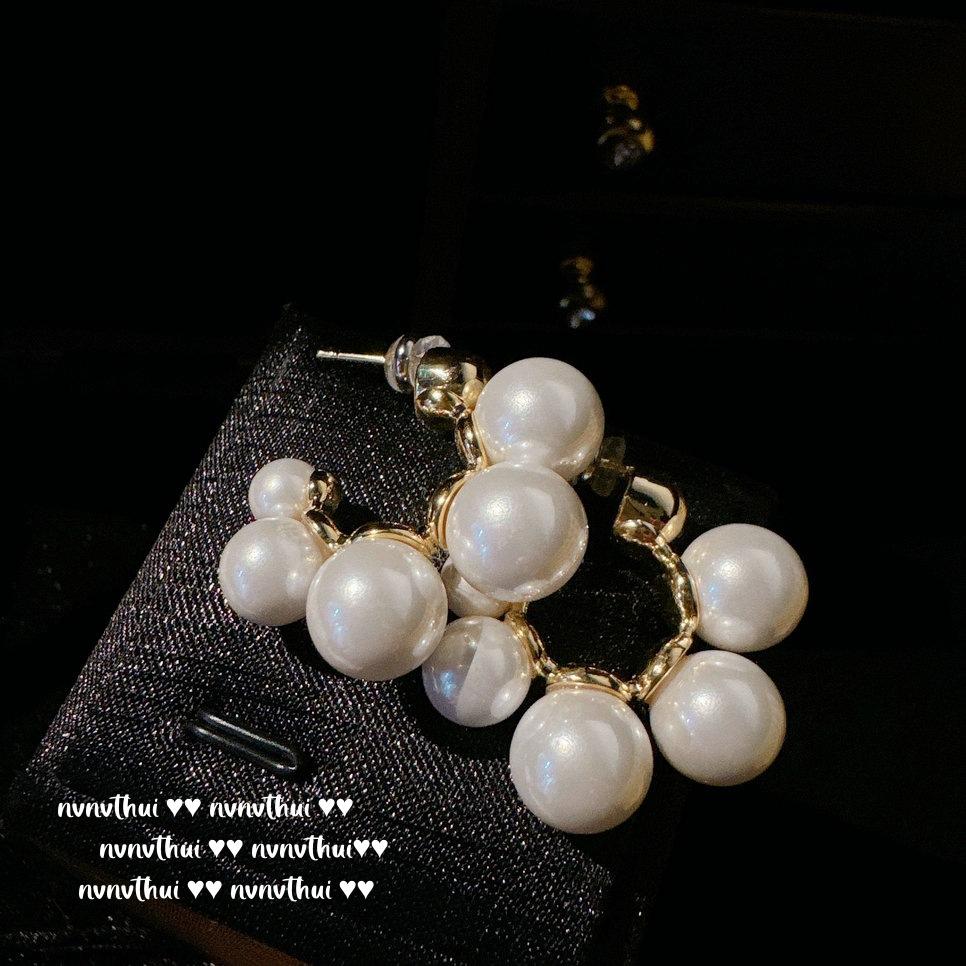 Mermaid Bubbles, Moonstone Bead Bracelet, Mermaid Tears, Plated With 18K Gold, Bead Zircon Earrings, Ear Clips.