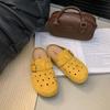 Thick-soled bag head and half slippers, women wear new hole shoes in summer, and a pair of cool slippers