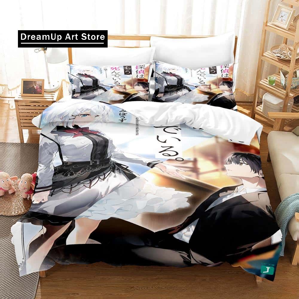 New Anime The Detective Is Already Dead Bedding Set Single Twin Full Queen King Size Bed Set Adult Kid Bedroom Duvet Cover Sets