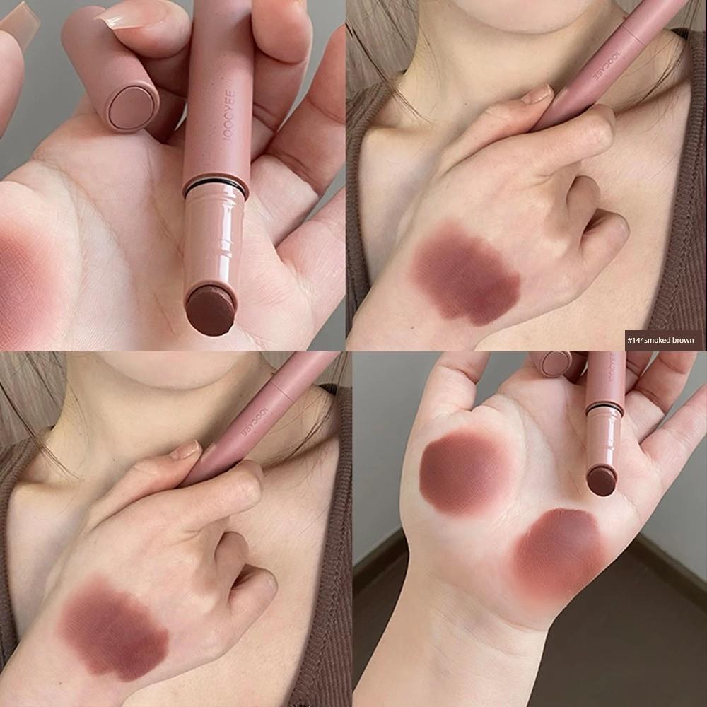 Soft Mist Texture, Lightweight and Non-Tightening on Lips! Joocyee/Yeast Color Powder Mist Lipstick Pen Matte Mist Powder Brown Non-Stick Cup Lip Mud