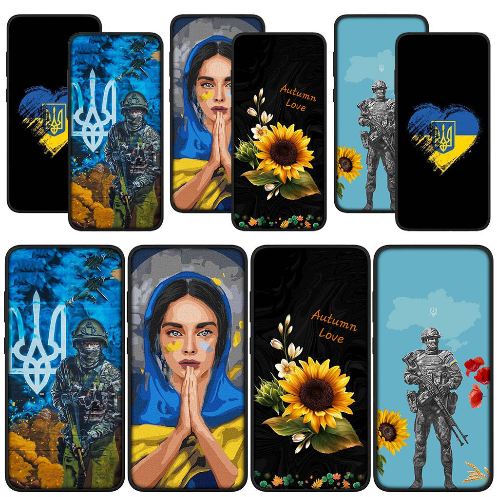 

для Samsung Galaxy S24 S23 iPhone 15 14 Xiaomi Redmi Note 13 12 11 Pro Max X 8 7 9 10 XR OPPO A15 Huawei чехол для телефона Украина украинская девушка флаг чехол