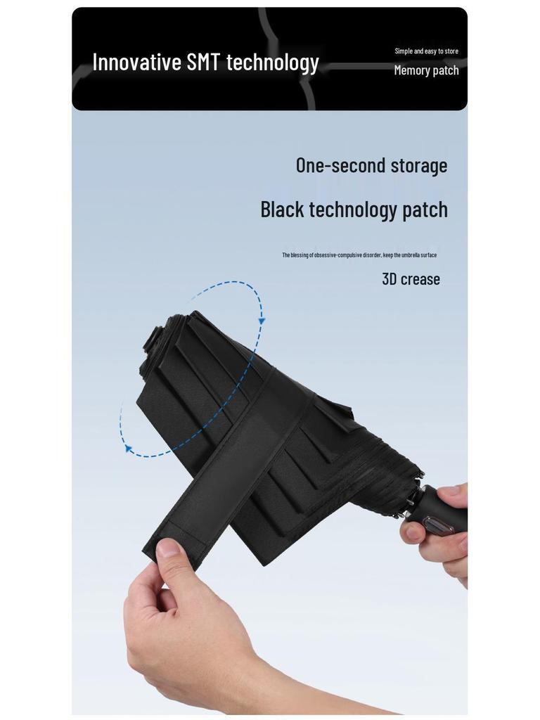 Vikbart paraply för dubbelt bruk: Kompakt, högkvalitativt solskydd och skydd vid solsken eller regn