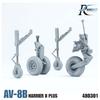 ROKIT STUDIO 1/48 AV-8B Harrier II Fahrwerk (für Uma Models) Kunststoffmodellbauteile RKS480301 (Flugzeug)
