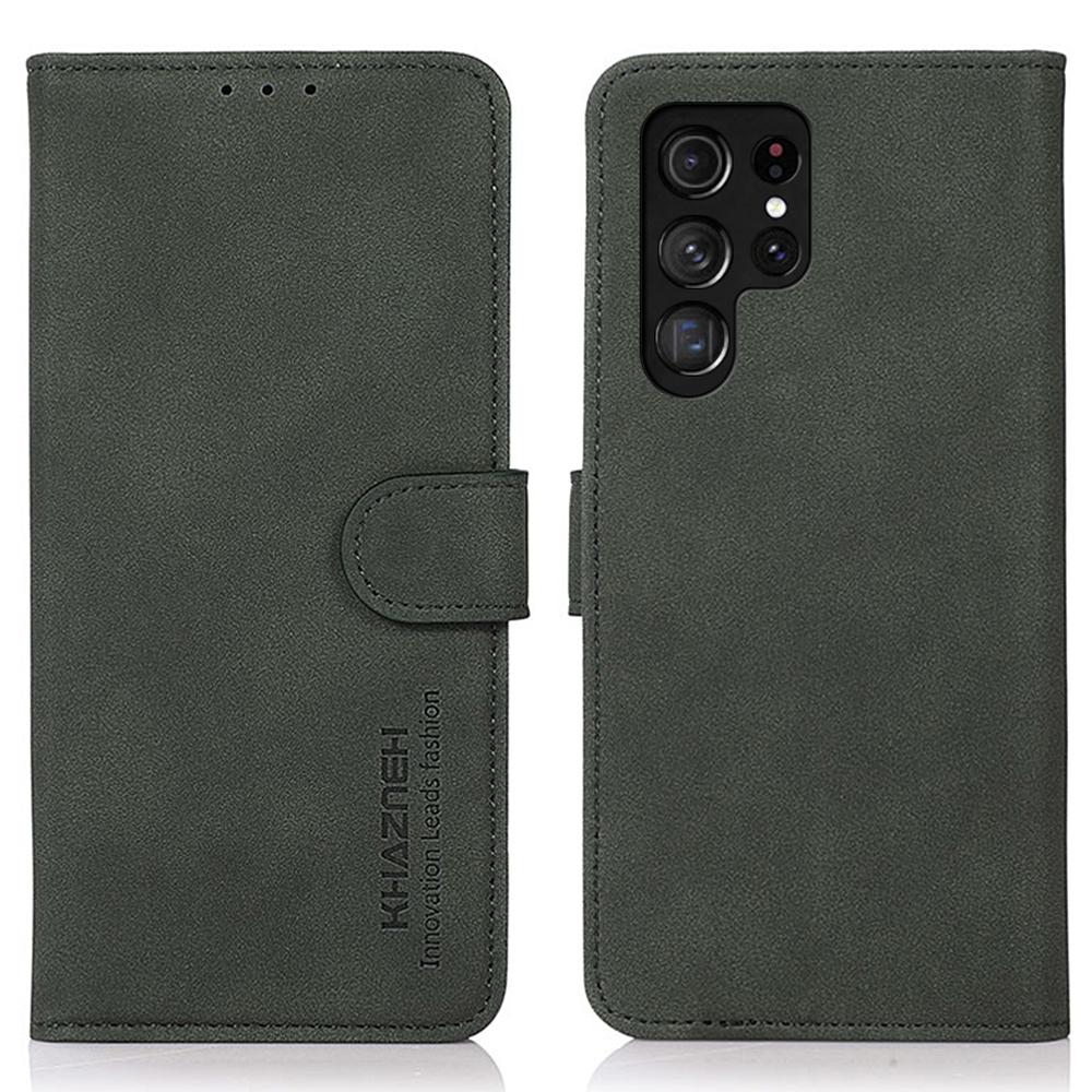 KHAZNEH For Samsung Galaxy S25 Ultra Stand Case PU Leather Wallet Phone Cover