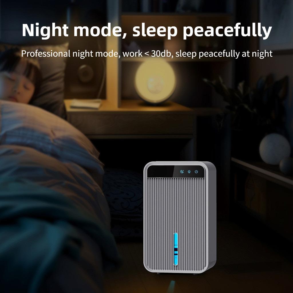 1100ml Household Bedroom Silent Small Moisture Absorber Indoor Mini Moisture-proof Air Dryer Large Water Tank Dehumidifier
