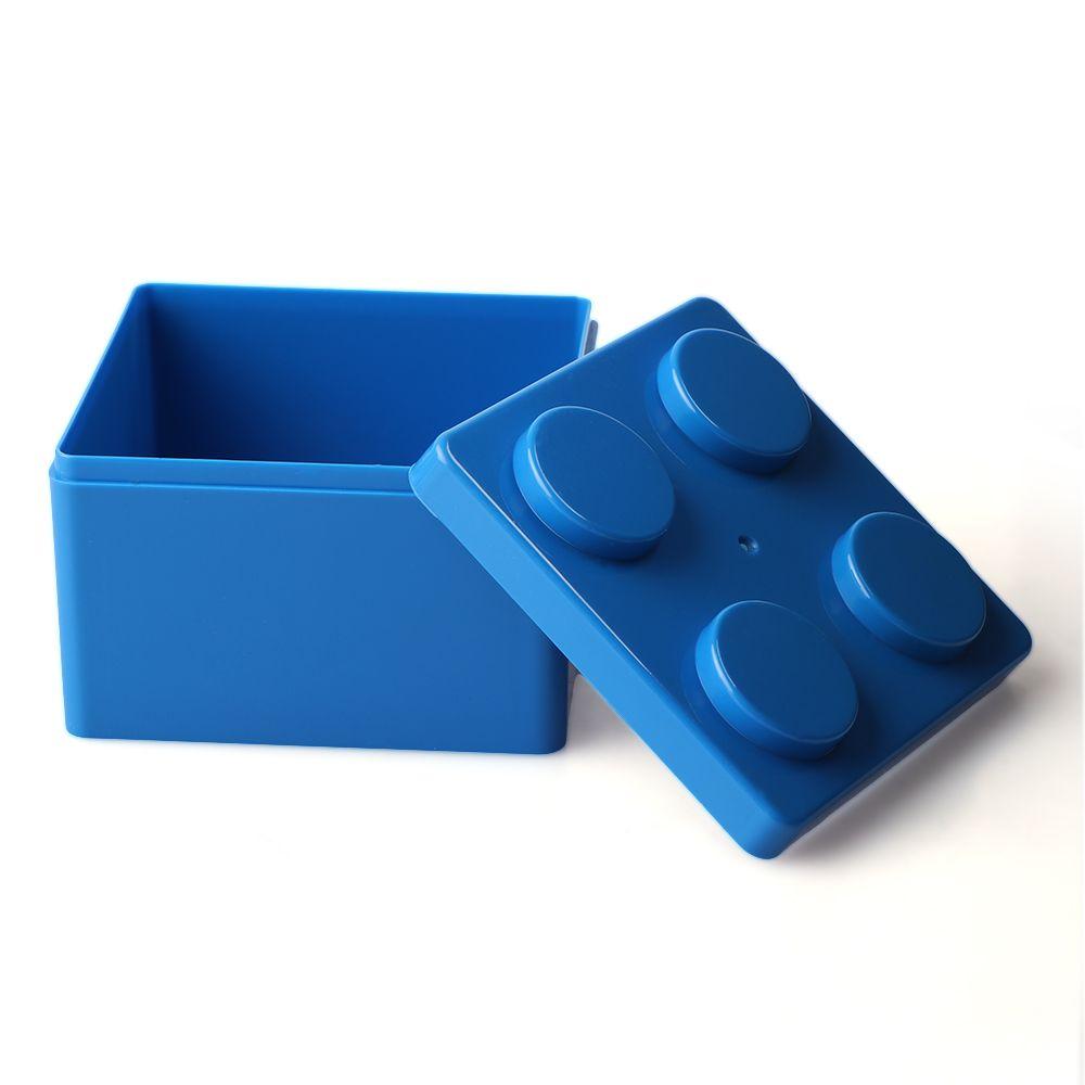 New Creative Building Block Shapes Storage Box Plastic Saving Space Box Superimposed Desktop Container Office House Supplies