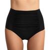 Women's Fashion -Colour Sexy Pleated High-Waisted Bikini Bottoms