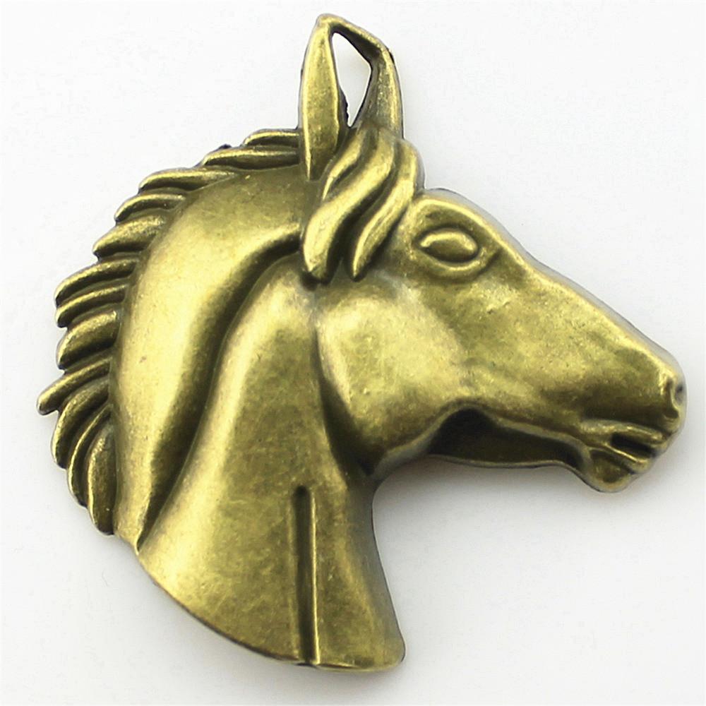 Antique Horse Pendants Metal Animal Charms For DIY Jewelry Handmade Craft Supplies