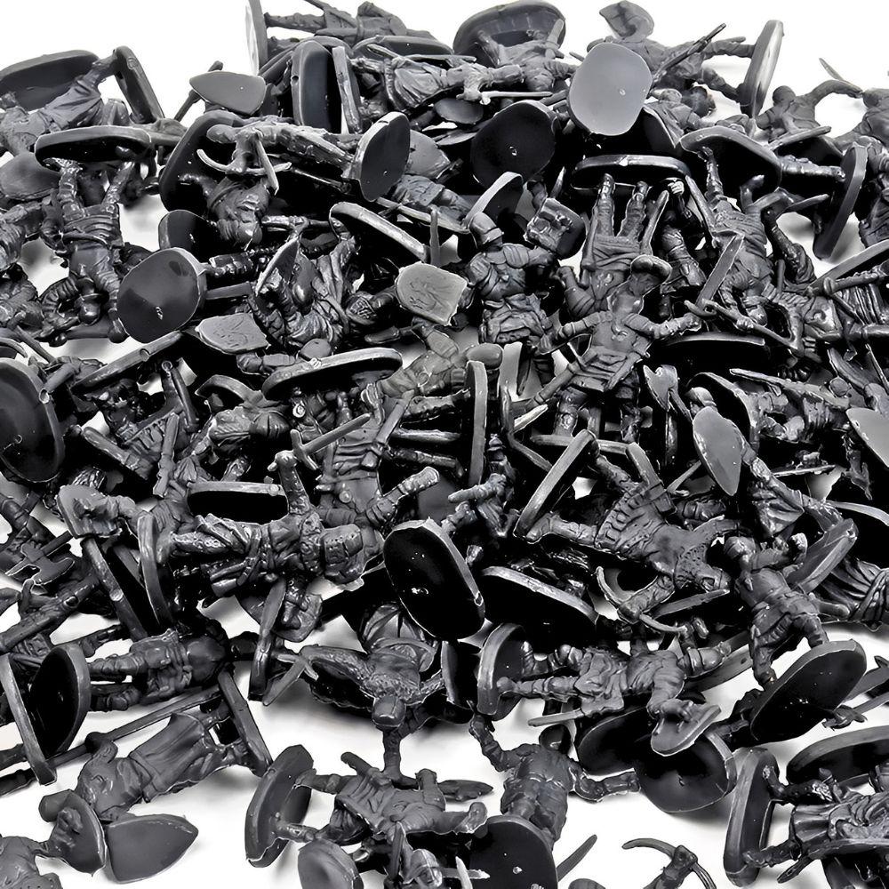 24/50pcs Historical Medieval Knight Soldier Models, Assorted Color Military Collectibles for Diorama, Hobby Display YMY