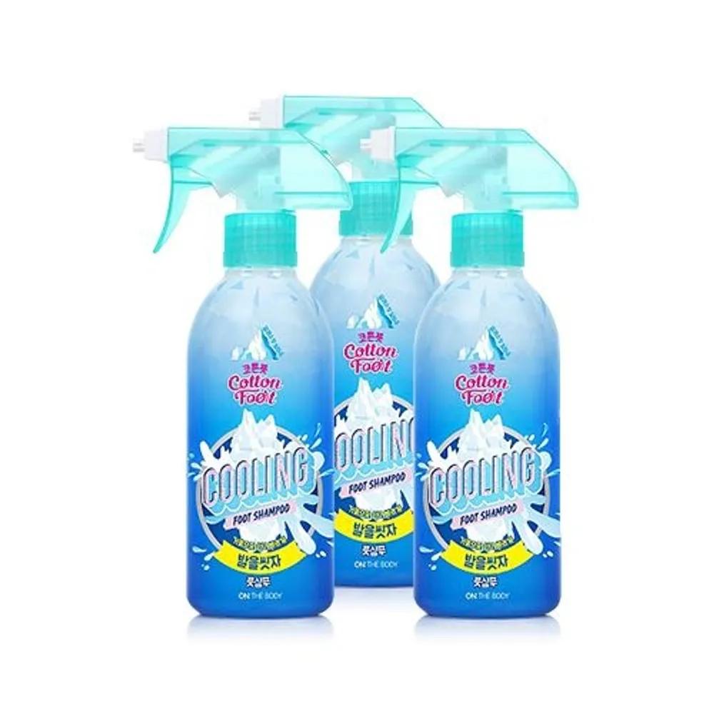 ON THE BODY Cotton Foot Let s Wash Your Feet Cooling Foot Shampoo 385ml x 3