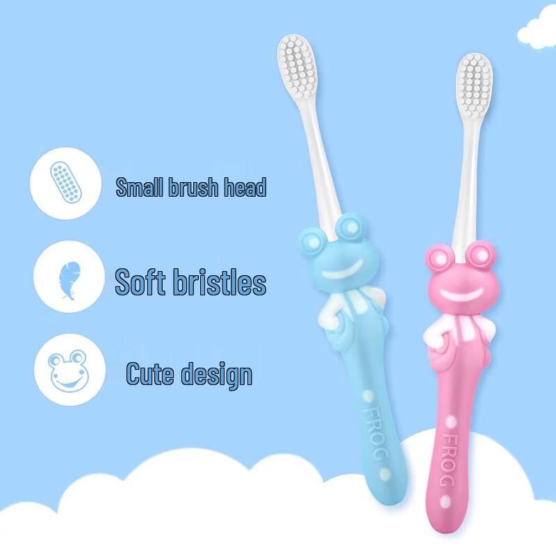 Frog QT322D Children's Soft Bristle Toothbrush Set