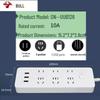 6-Outlet Power Strip with 3 USB Charging Ports