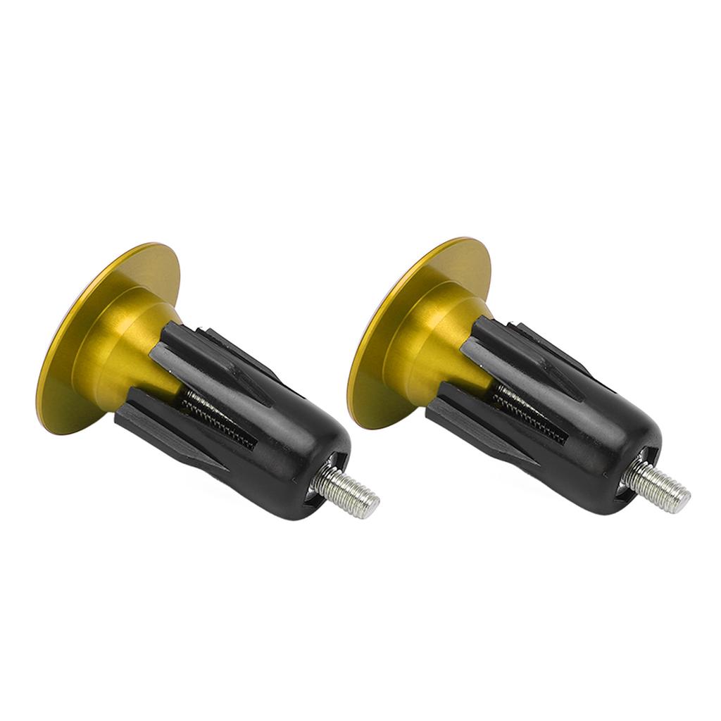 2 Stück Fahrradlenkerstopfen Aluminiumlegierung Verschleißfest Universal Mountainbike Griffendstopfen Gold