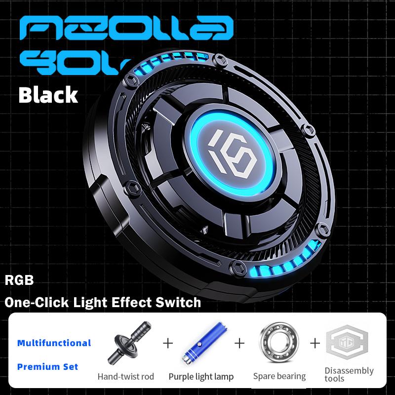 Luminous Metal Push Card Edc Fingertip Gyroscope, Adult Creative Stress-Relieving Toy, Adhd Tool, Office Desktop Edc