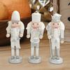 Multipurpose Christmas Nutcrackers Soldiers Sturdy Wood Figures for Seasonal Fireplaces Embellishment Home Decoration