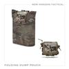 NEW HORIZON Folding Dump Pouch Multicam Mesh Roll-Up Foldable Dump Pouch Utility Pouch Multicam Mesh Molle Compatible Airsoft (Multicam)