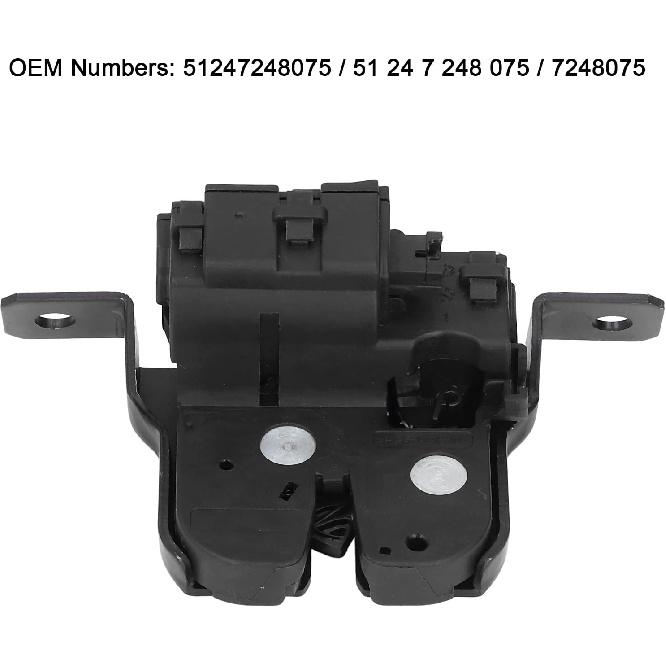 Trunk Lock Actuator, OE Number 51247248075 Durable Material Tailgate Lock, Replacement for 1 Series F20 F21 (Black)