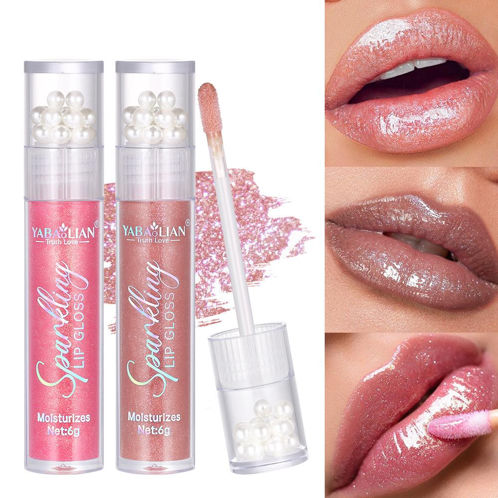 Błyszczyk do ust Pearl Glitter Wodoodporny połyskujący błyszczyk do ust Hydra Moist Długotrwały cukierkowy kolor Seksowny błyszczyk do ust