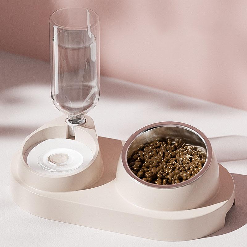 Pet Bowls Automatic Water Dispenser Feeder Cat Dog Food Water Bowl Non-slip Pet Feeding Supplies