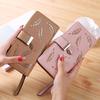 2023 New Ladies Wallet Hollow Leaf Pattern Pu Leather Zipper Closure Long Card Holder