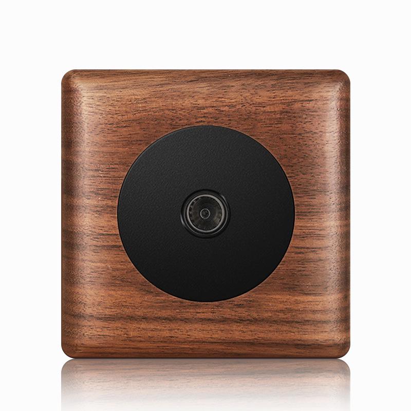 Nordic Toggle Industrial Style Solid Wood 86 Type Single/Double Gang Switch Socket