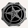 Koszulka z symbolem pentagramu Baphometa Pieczęć Diabła Parasol, Przenośny Kompaktowy Parasol Składany na 3 Części, Prezent Świąteczny ES486