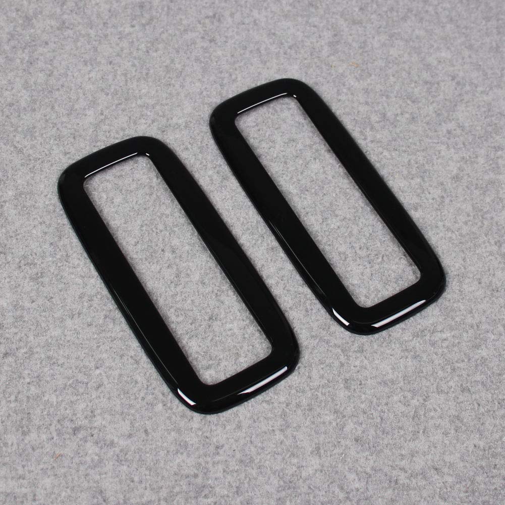 RUIQ Rear Seat Air Conditioning Ring Garnish for Mitsubishi Delica Standard Piano Black D5 Grade,