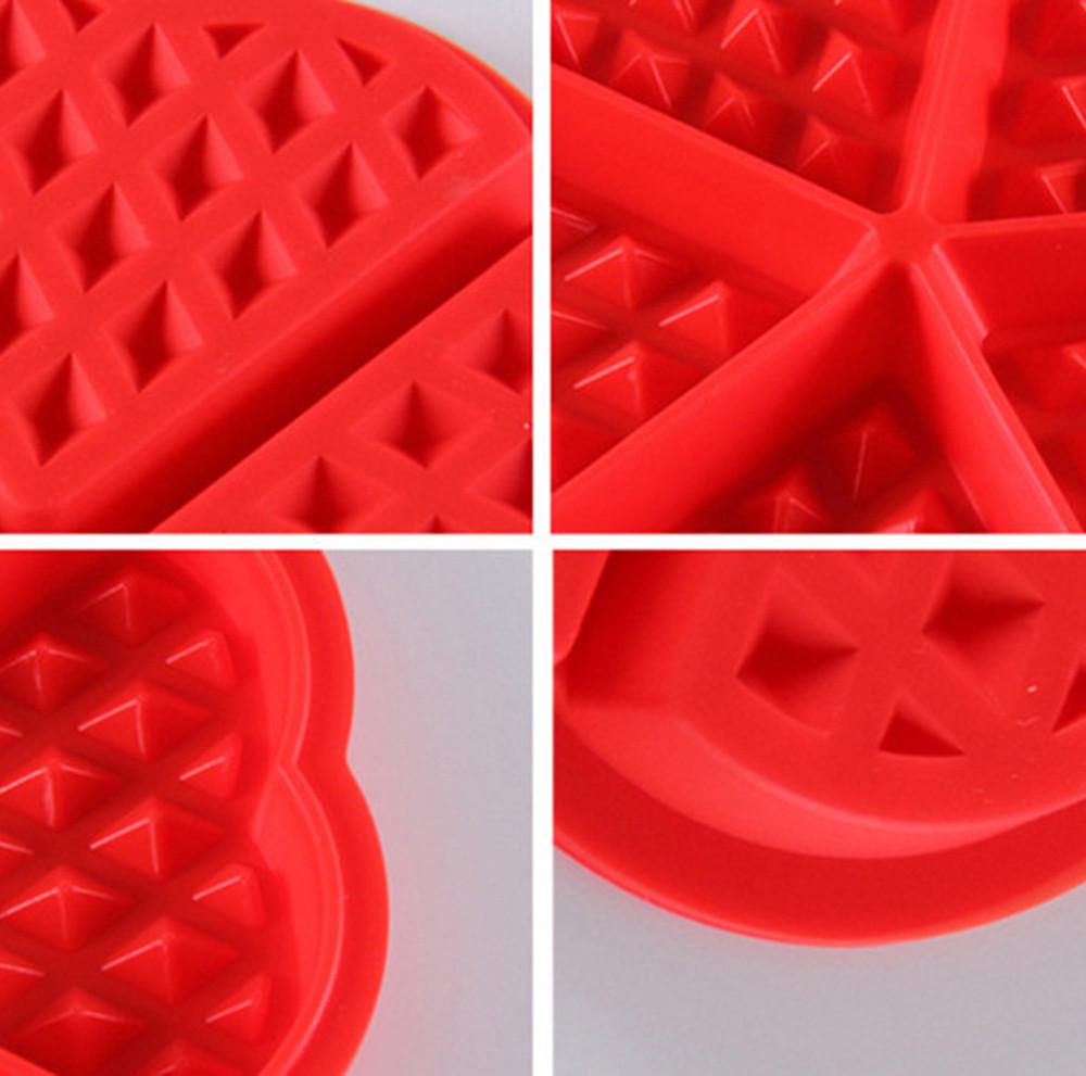 Waffles Silicone Mould Pan Cake Baking Baked Muffin Cake Chocolate Mold Tray