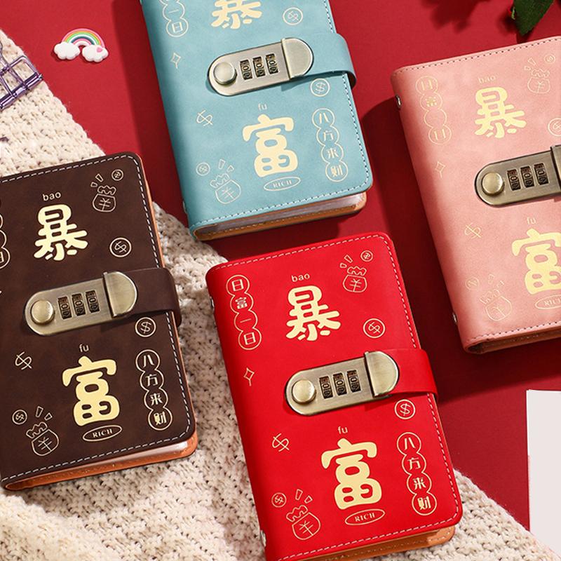 200 Envelopes Money Saving Challenge With Password Lock Save Money Pu Money Collection Book Large Capacity Portable