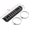 Motorcycle Heat Shield,Universal Metal Exhaust Heat,Exhaust Pipe Heat Shield Cover with Strap 2 Stainless Steel Clip(Black)