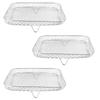 3-teiliges Fritteusen-Rost-Set 304 Edelstahl Stapelbares Mehrschicht-Dehydrator-Rost 8-Zoll-Fritteuse