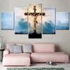 5 Panels Canvas Wall Arts Poster Painting Home Decoration Hristian Religion Jesus God Cross Wallpaper Living Room Picture Print